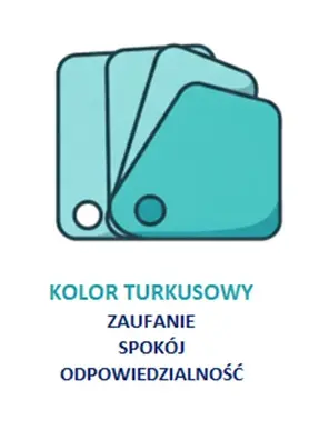 wartości turkusowego koloru